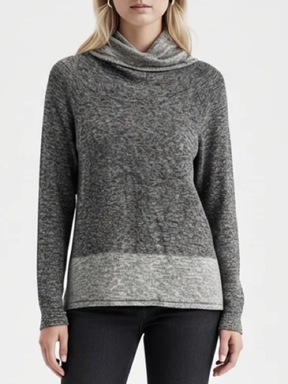 Alya Grey Cowl Neck Sweater